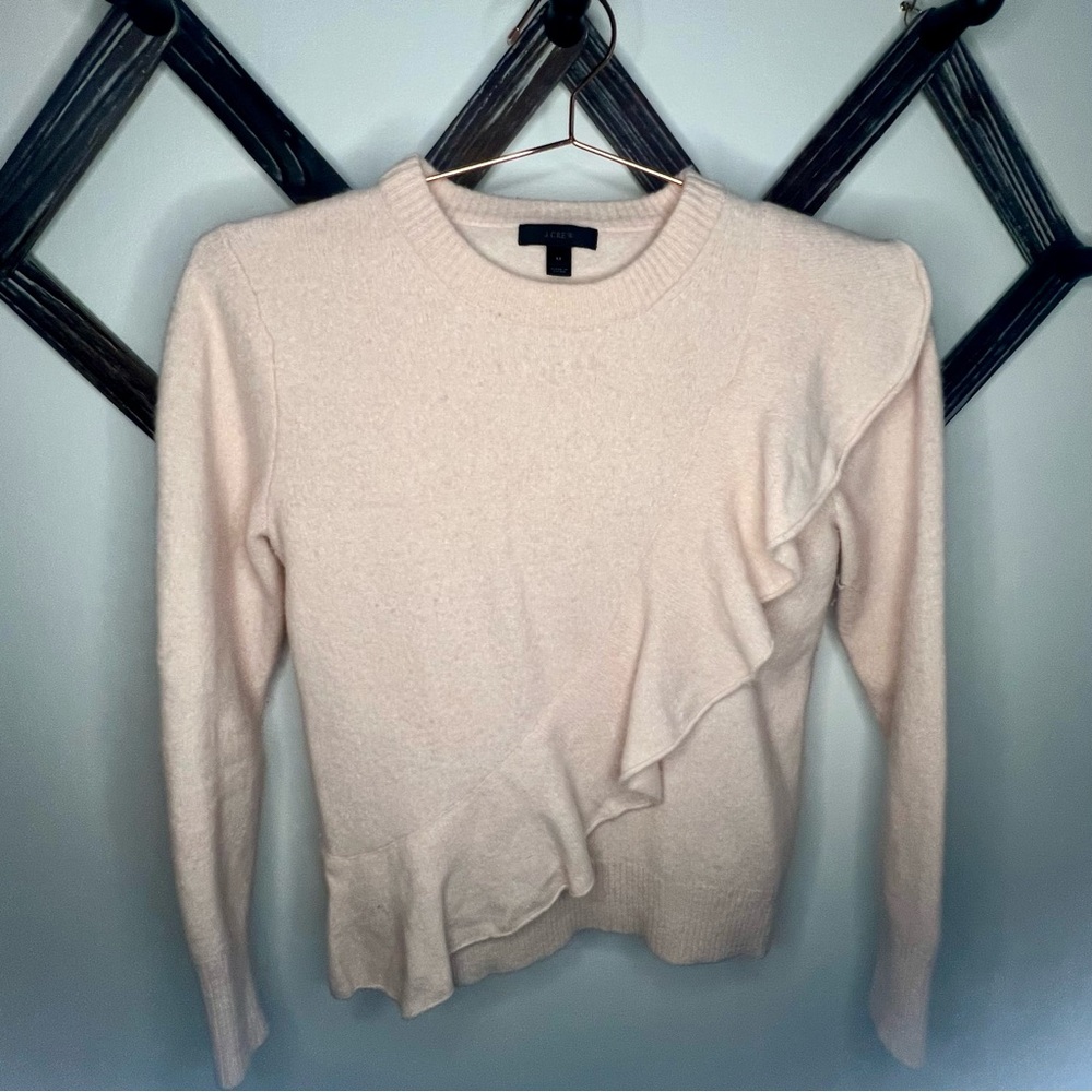 J Crew Ruffle Sweater